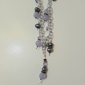 Handmade necklace earrings set